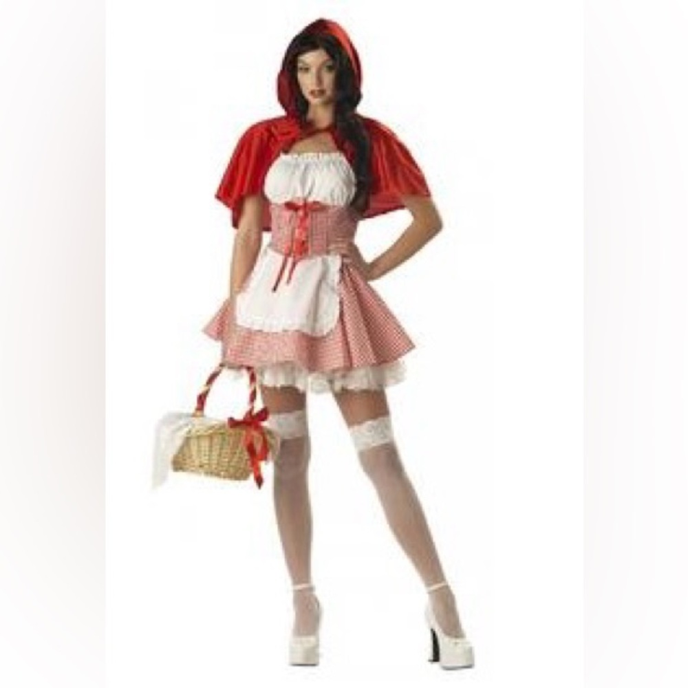 Charming Red Hooded Costume for Women